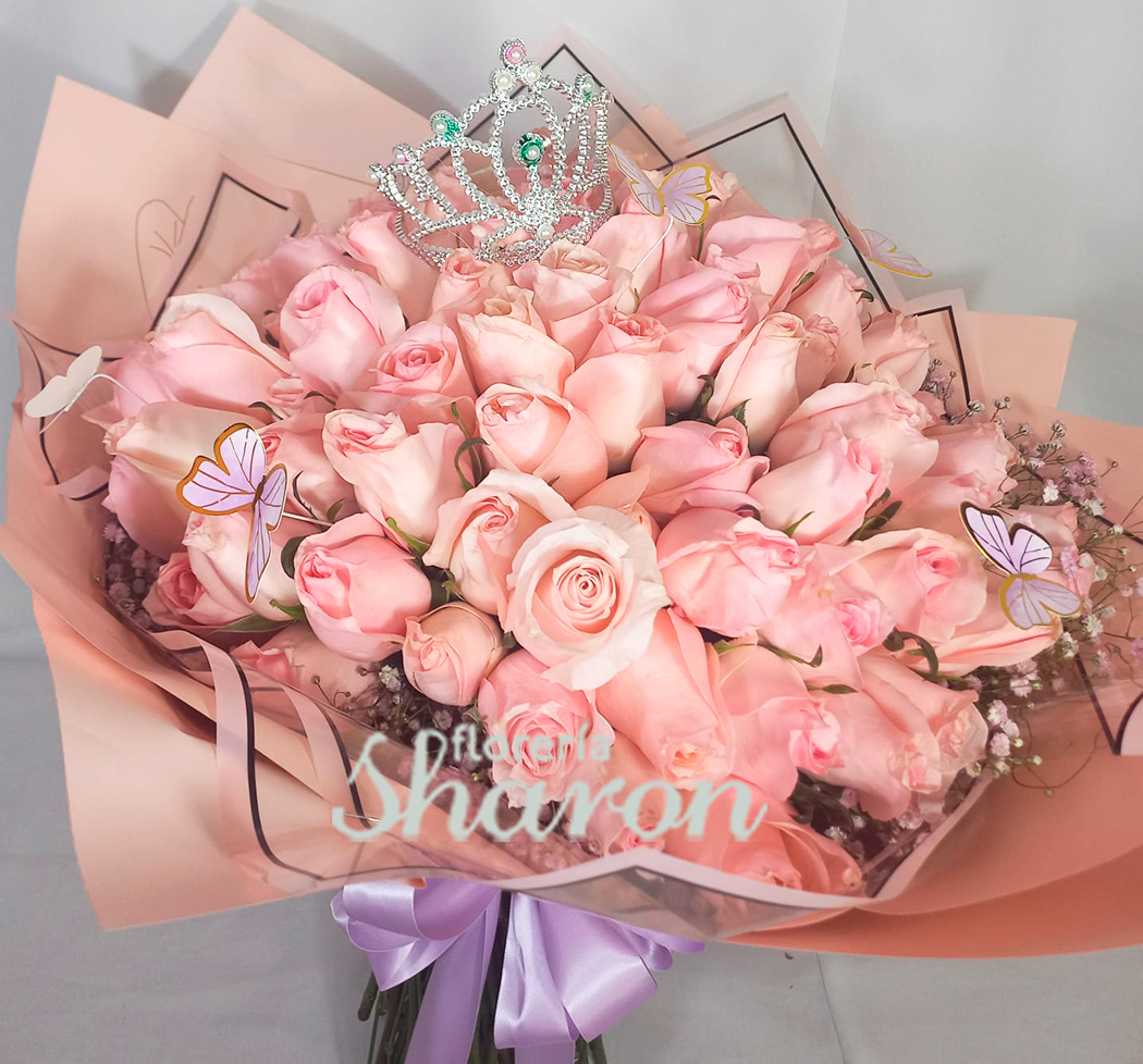 Ramo de 100 rosas color rosa Princesa – Arreglos Florales | Canastas  Frutales | Regalos de Tulipanes | Regalos para hombres elegantes | Arreglos  condolencias | Ramos de rosas |